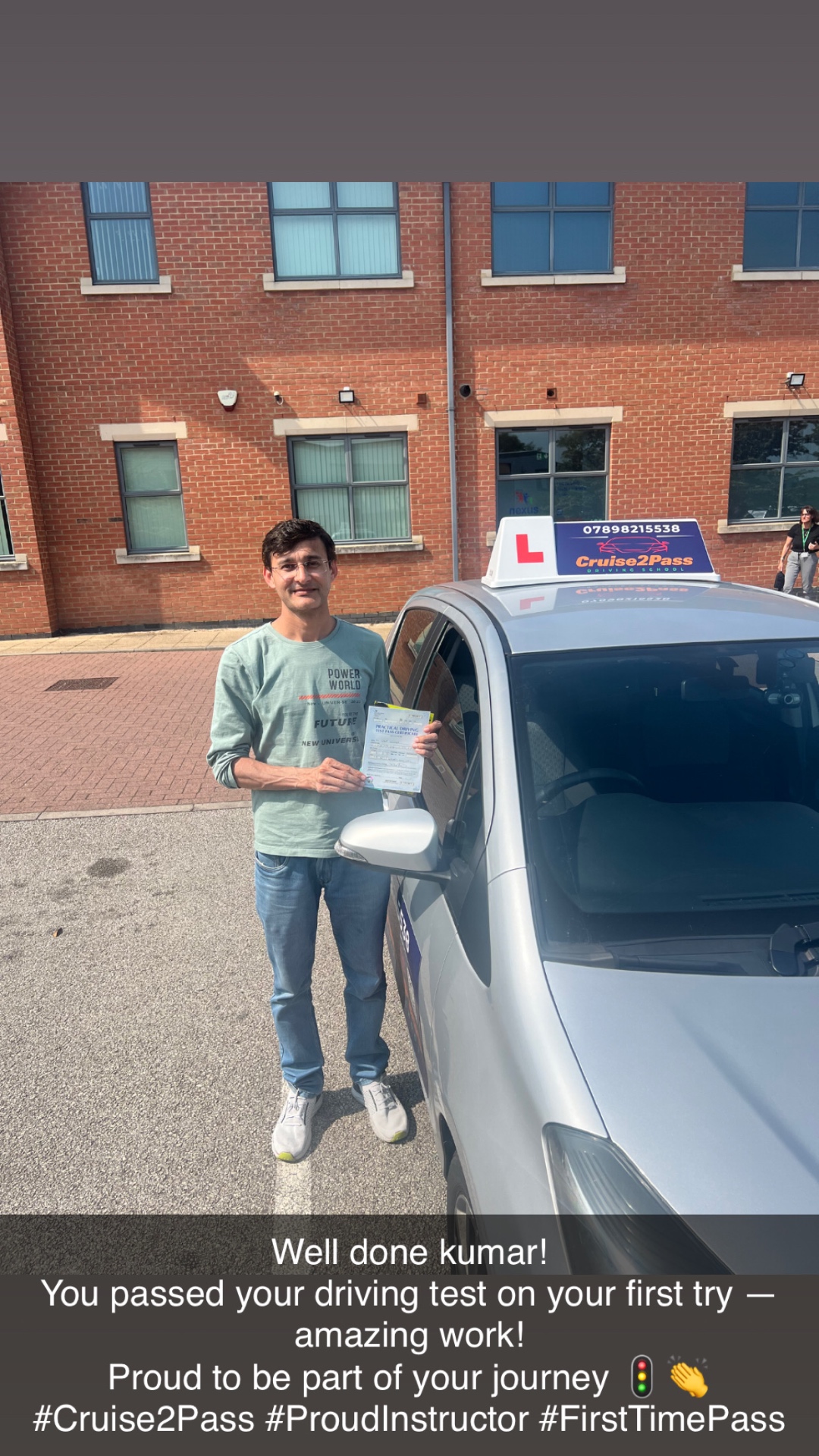 Kumar — First Time Pass — Chilwell